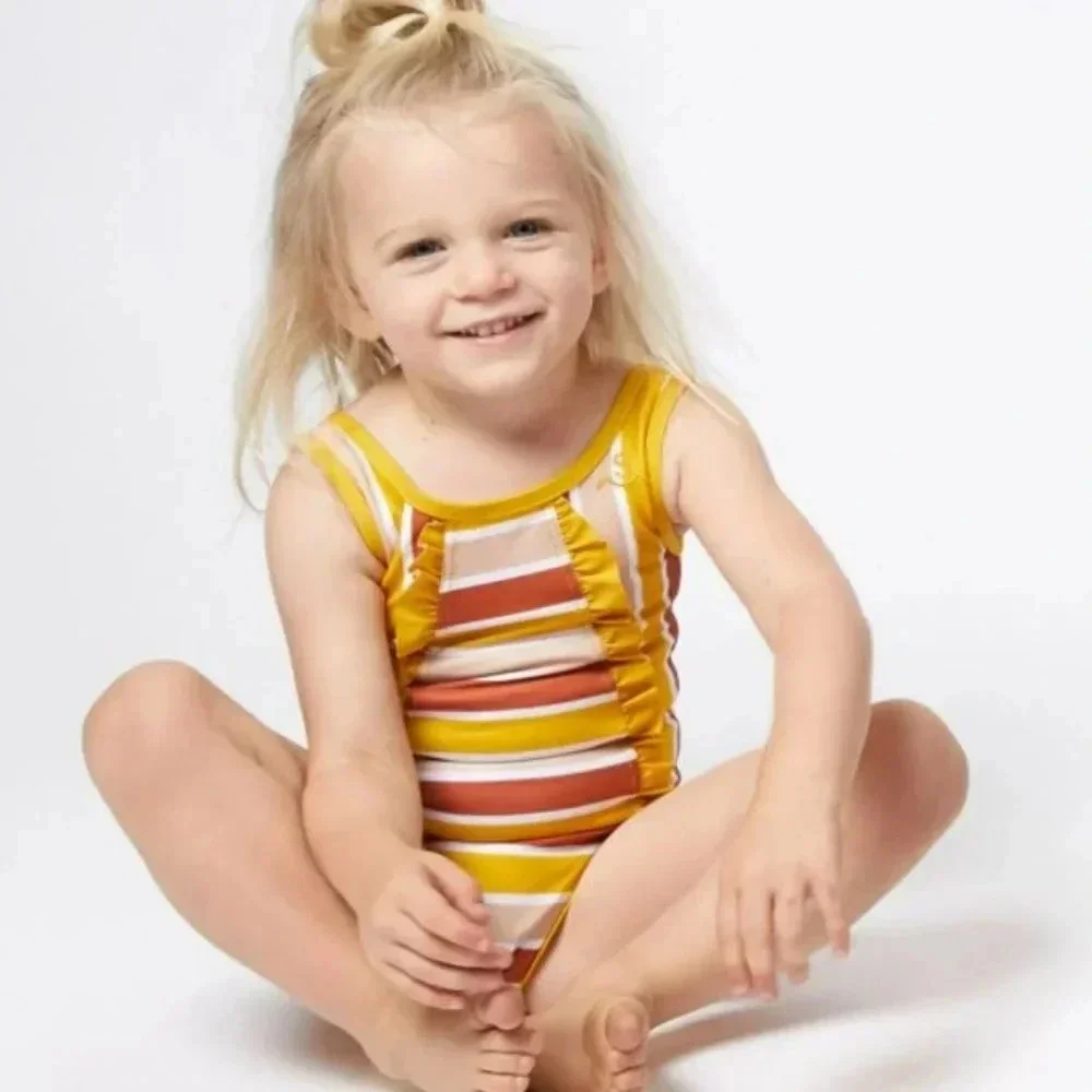 Girl's Seaesta Surf Deep Sea Tangle Swimsuit, size 5/6